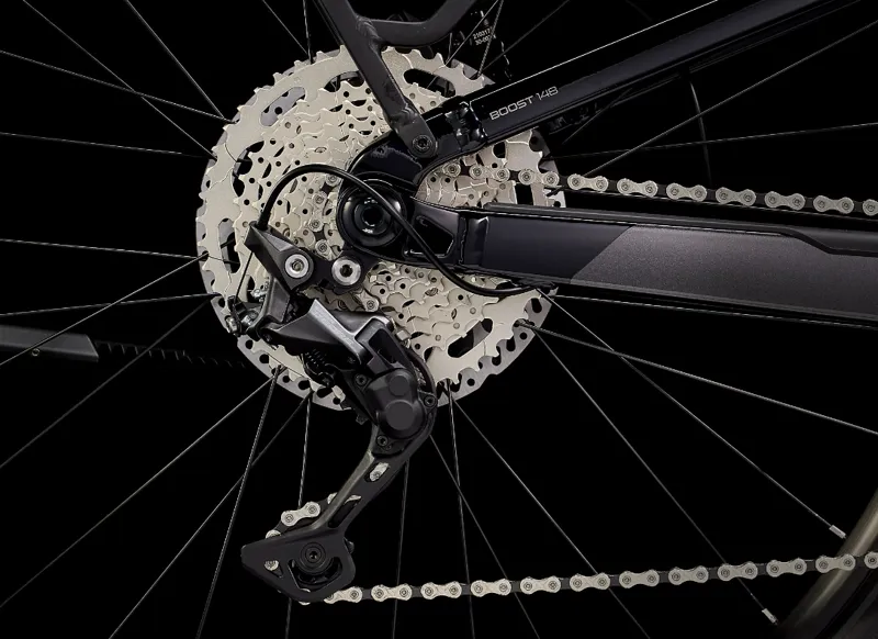 Trek Powerfly FS 4 Equipped Gen 3 Electric Mountain Bike 2023 in Matte Dnister Black-4